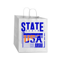 America, Usa Take Out Paper Bag - 14 X 10 X 15 1/2 | Artistshot