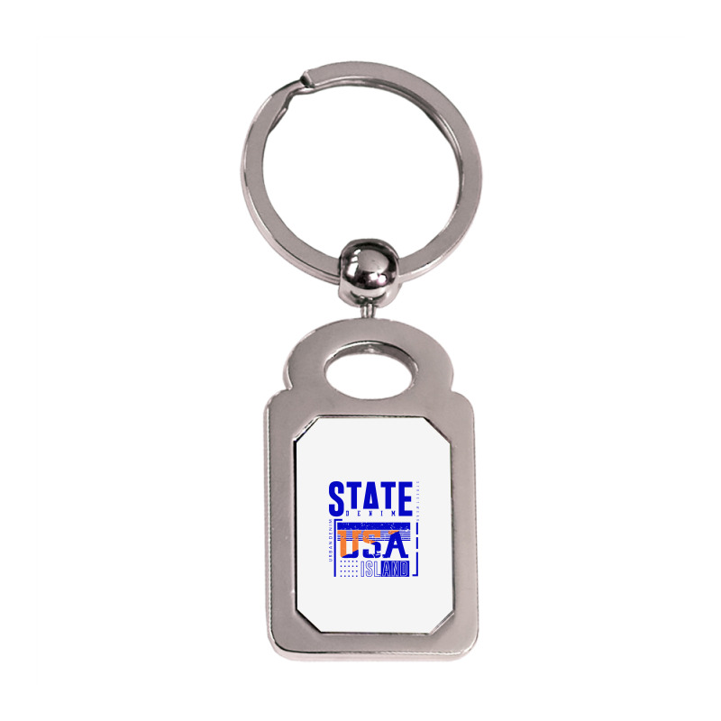 America, Usa Silver Rectangle Keychain | Artistshot