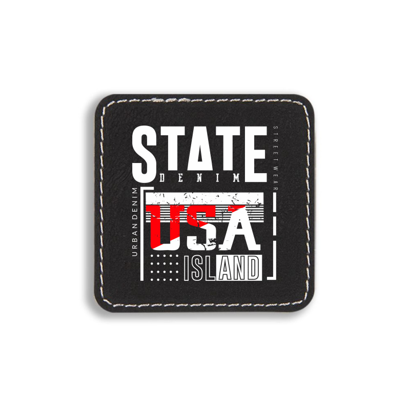 America, Usa Square Leatherette Patch | Artistshot