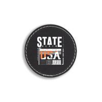 America, Usa Round Leatherette Patch | Artistshot