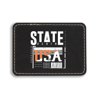 America, Usa Rectangle  Leatherette Patch | Artistshot