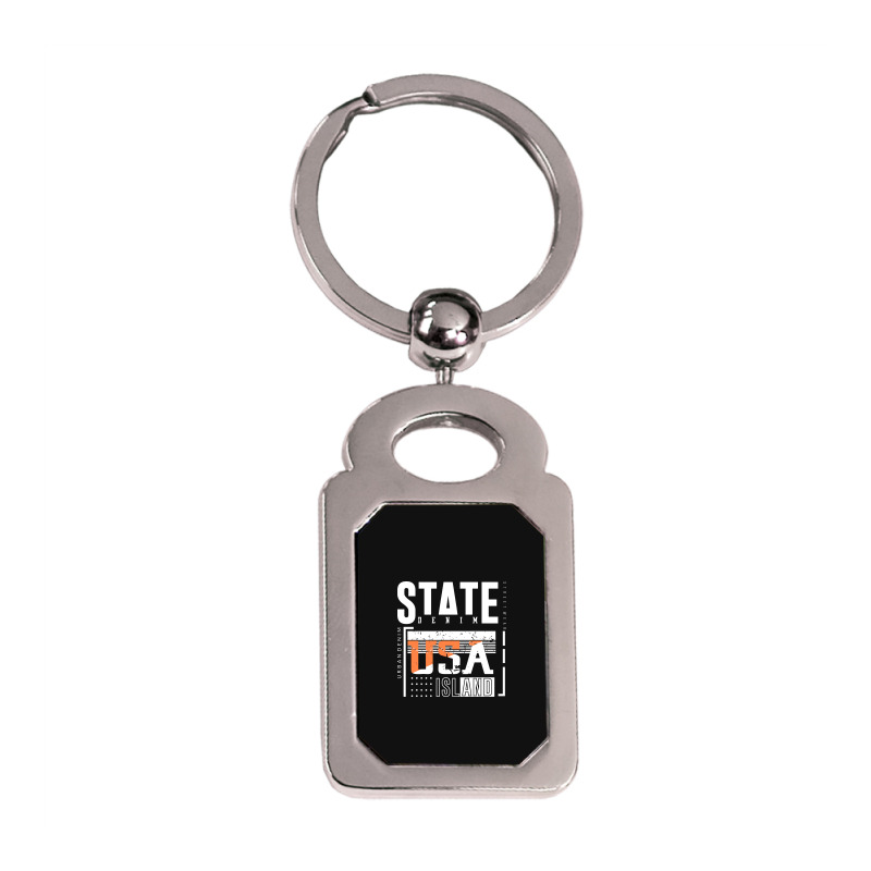 America, Usa Silver Rectangle Keychain | Artistshot