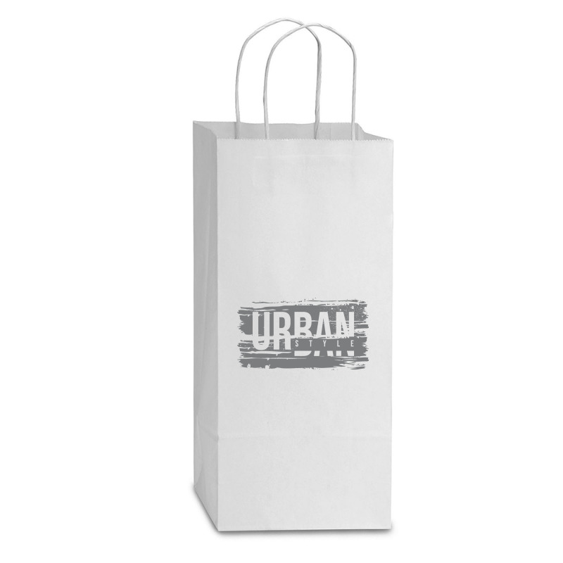 Urban Style Double Wine Paper Bag - 6 1/2 X 3 1/2 X 12 3/8 | Artistshot