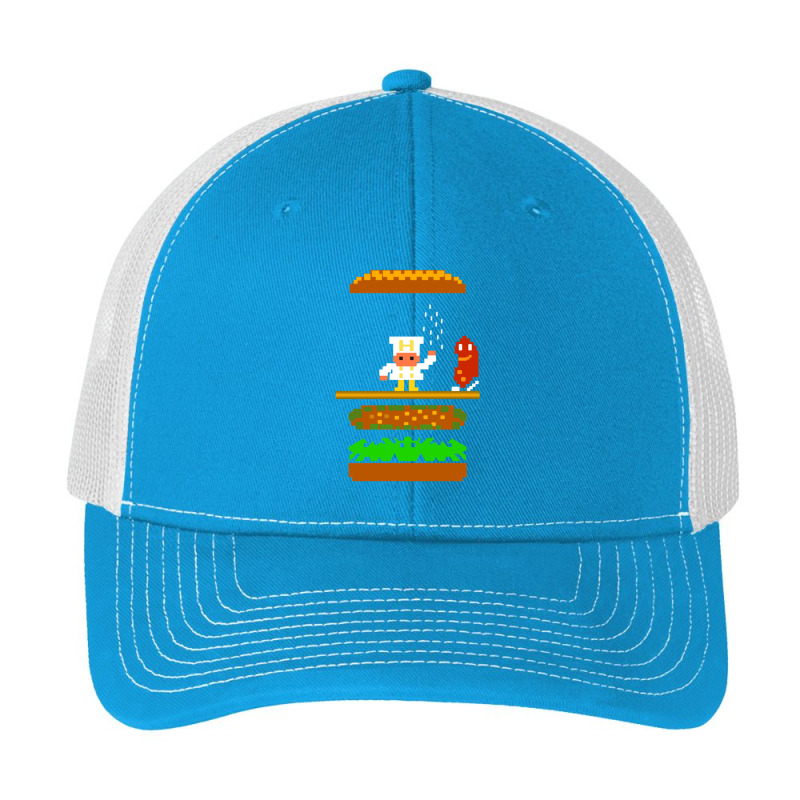 Burger Time Retro 80's Arcade Game Design Pa Trucker Cap by cm-arts | Artistshot