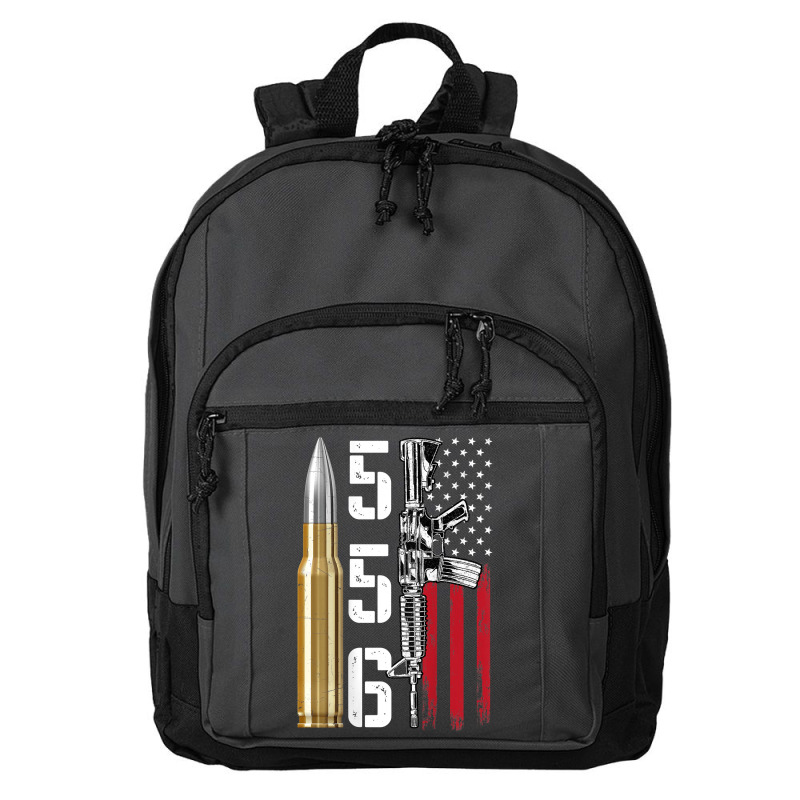 Ar-15 American Flag, Ar15 Rifle Sling Gift Gun Owner Back Basic Backpack by rayhenault | Artistshot