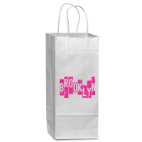 Usa, Nyc, Brooklyn Wine Paper Bag - 5 1/2 X 3 1/4 X 13 | Artistshot