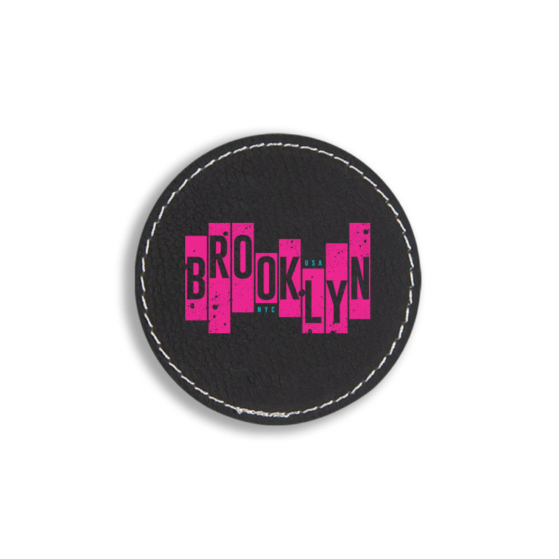 Usa, Nyc, Brooklyn Round Leatherette Patch | Artistshot