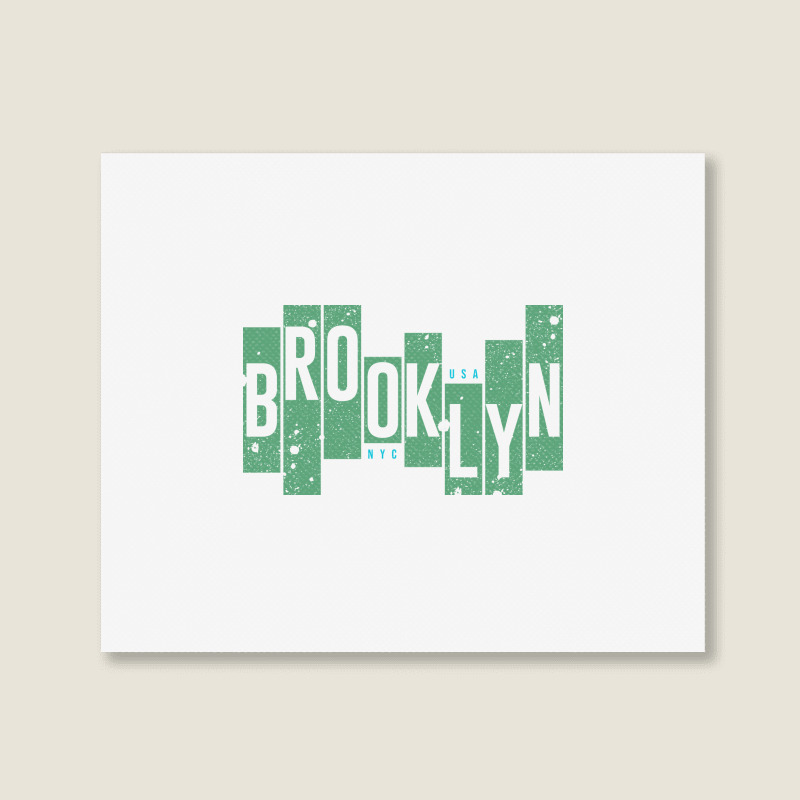 Usa, Nyc, Brooklyn Landscape Canvas Print | Artistshot