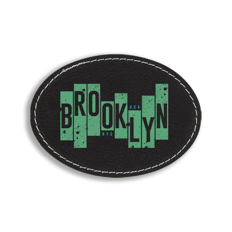 Usa, Nyc, Brooklyn Oval Leatherette Patch | Artistshot