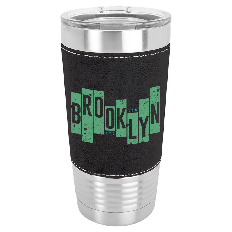 Usa, Nyc, Brooklyn Leatherette Tumbler | Artistshot