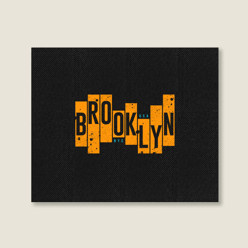 Usa, Nyc, Brooklyn Landscape Canvas Print | Artistshot