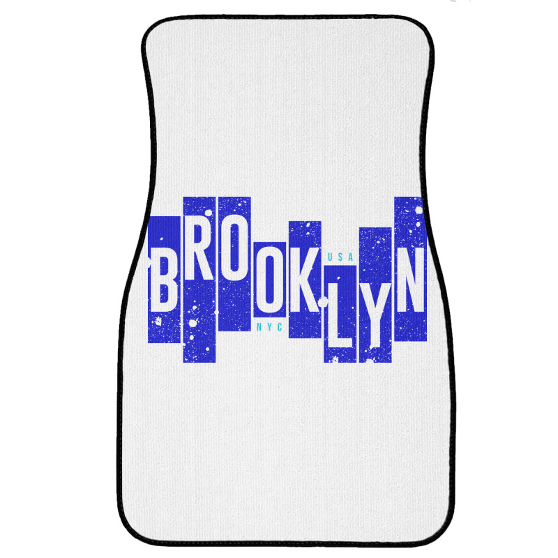 Usa, Nyc, Brooklyn Front Car Mat | Artistshot