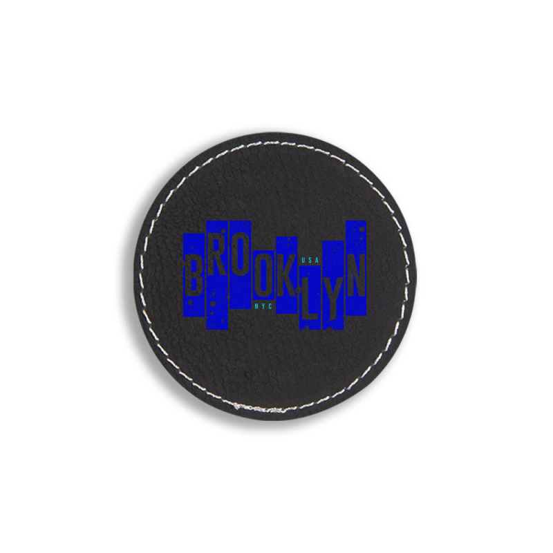 Usa, Nyc, Brooklyn Round Leatherette Patch | Artistshot