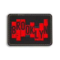 Usa, Nyc, Brooklyn Rectangle  Leatherette Patch | Artistshot