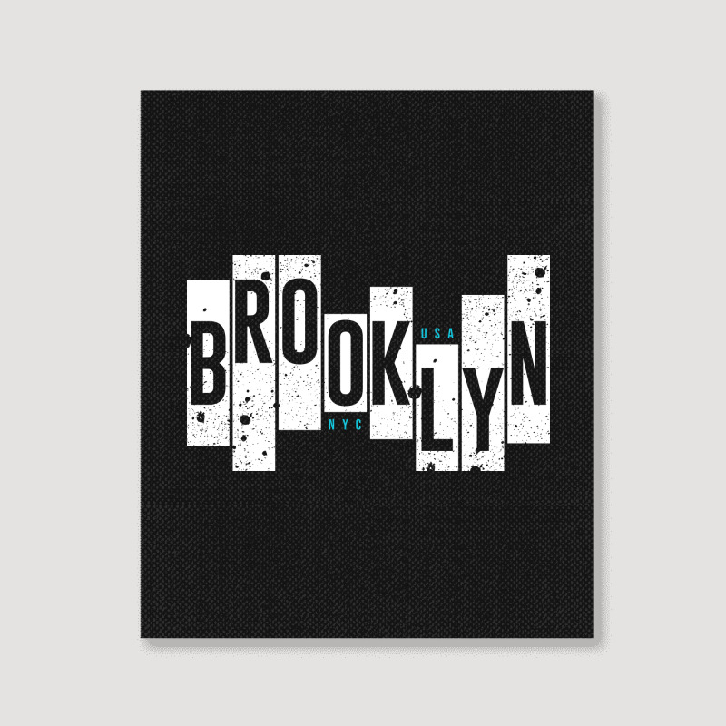 Usa, Nyc, Brooklyn Portrait Canvas Print | Artistshot