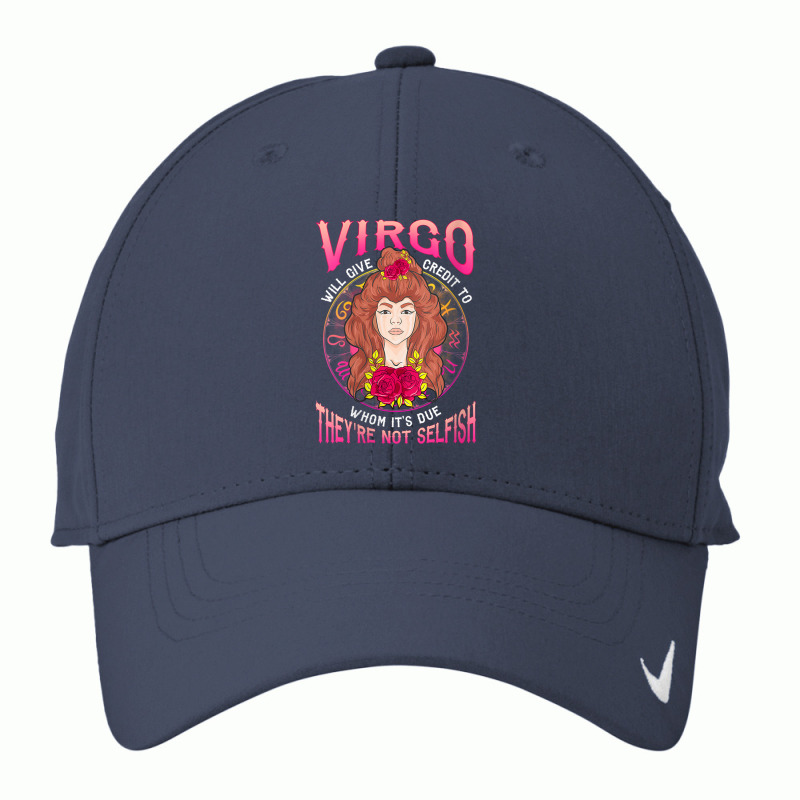 Womens Phantom Designs Zodiac Virgo Girl They're Not Selfish Hippie V Nike Dri-FIT Cap by cm-arts | Artistshot