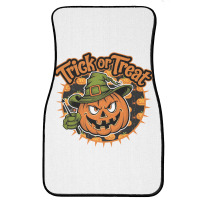 Quotes Trick Or Treat Halloween 1 Front Car Mat | Artistshot