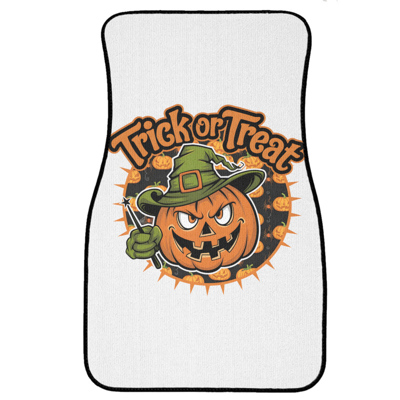 Quotes Trick Or Treat Halloween 1 Front Car Mat | Artistshot