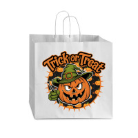 Quotes Trick Or Treat Halloween 1 Vogue Paper Bag - 16 X 6 X 12 | Artistshot