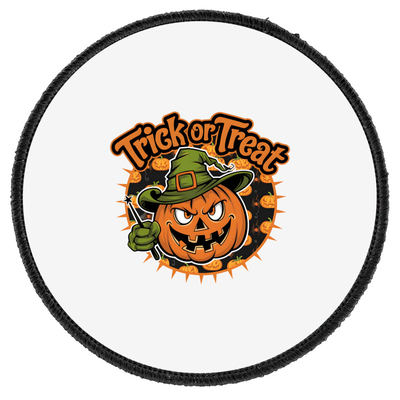 Quotes Trick Or Treat Halloween 1 Round Patch | Artistshot