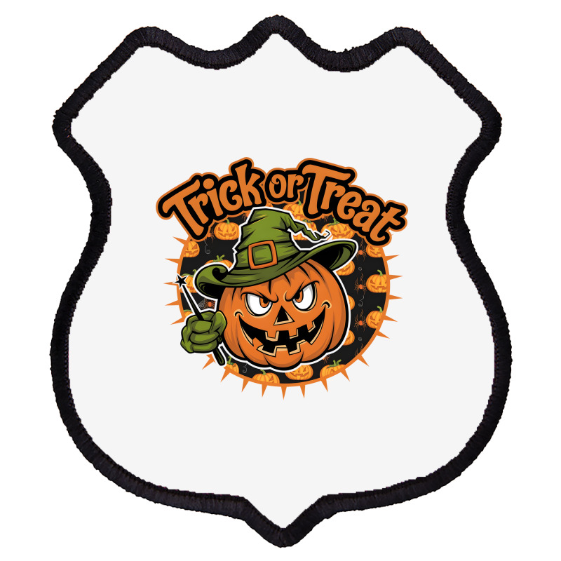 Quotes Trick Or Treat Halloween 1 Shield Patch | Artistshot