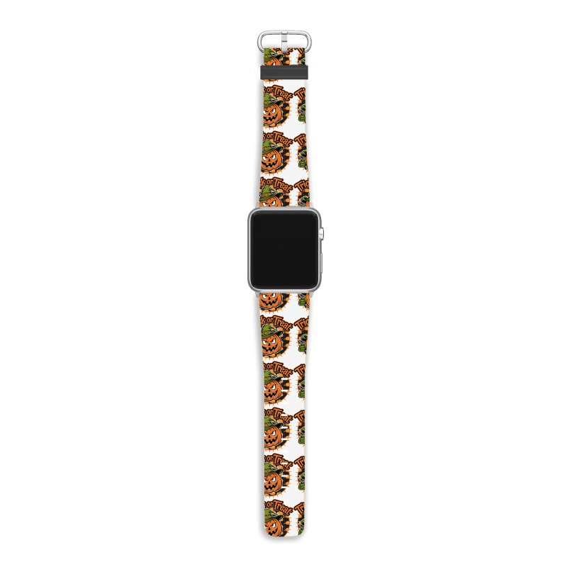 Quotes Trick Or Treat Halloween 1 Apple Watch Band | Artistshot