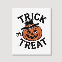 Quotes Trick Or Treat Halloween 2 Portrait Canvas Print | Artistshot