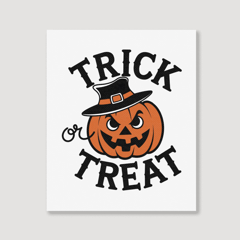 Quotes Trick Or Treat Halloween 2 Portrait Canvas Print | Artistshot