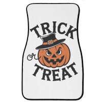 Quotes Trick Or Treat Halloween 2 Front Car Mat | Artistshot