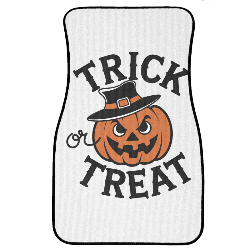 Quotes Trick Or Treat Halloween 2 Front Car Mat | Artistshot