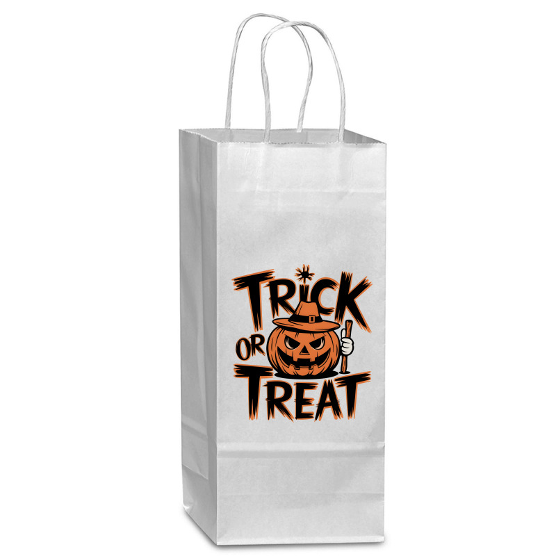 Quotes Trick Or Treat Halloween 3 Wine Paper Bag - 5 1/2 X 3 1/4 X 13 | Artistshot