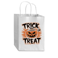 Quotes Trick Or Treat Halloween 4 Cub Paper Bag - 8 X 4 1/2 X 10 1/4 | Artistshot