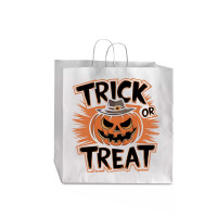 Quotes Trick Or Treat Halloween 4 Jumbo Paper Bag - 18 X 7 X 18 3/4 | Artistshot