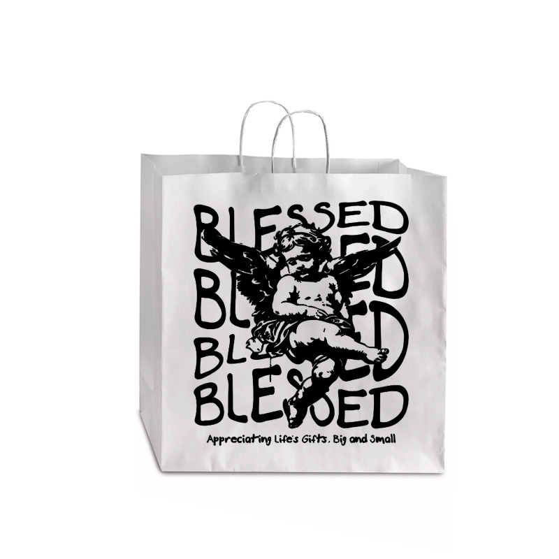 Blessed Baby Angel Jumbo Paper Bag - 18 X 7 X 18 3/4 | Artistshot