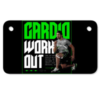 Cardio Workout Motorcycle License Plate | Artistshot