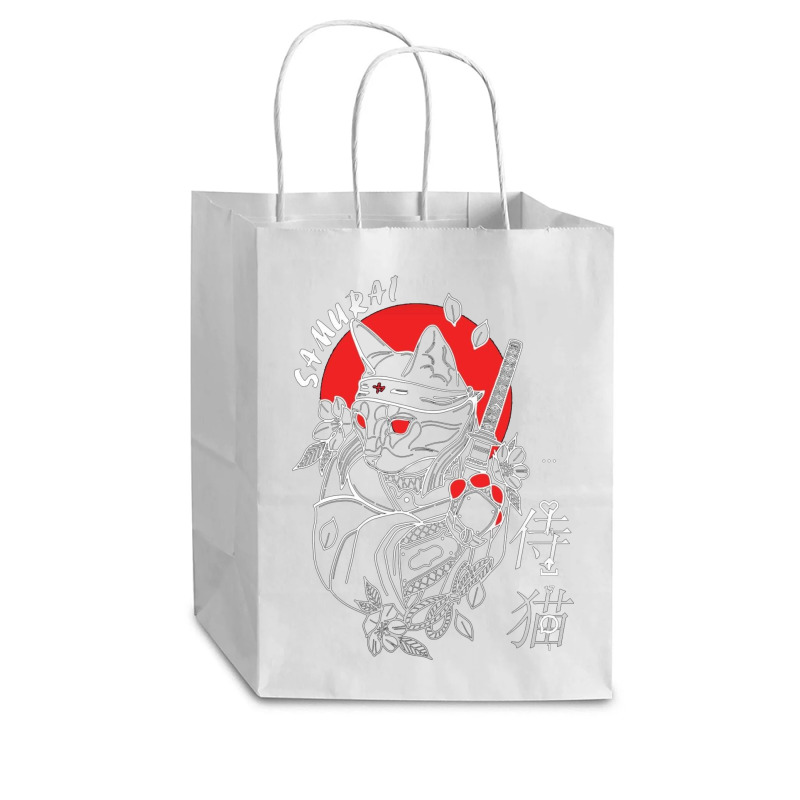 Cat Samurai Cub Paper Bag - 8 X 4 1/2 X 10 1/4 | Artistshot