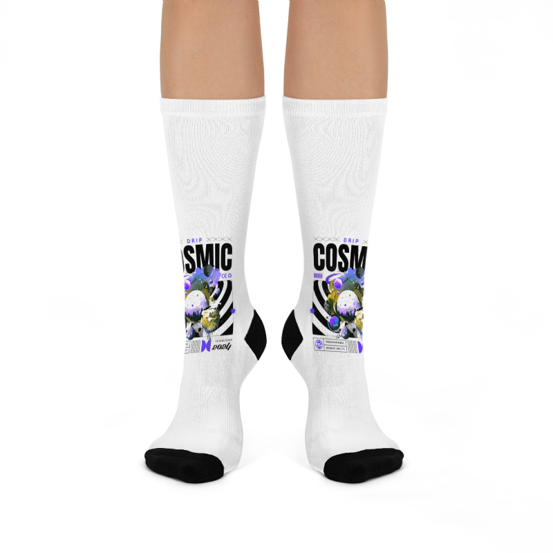 Cosmic Drip Crew Socks | Artistshot