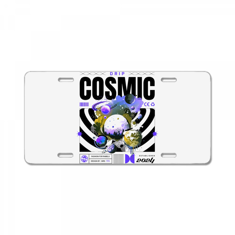 Cosmic Drip License Plate | Artistshot