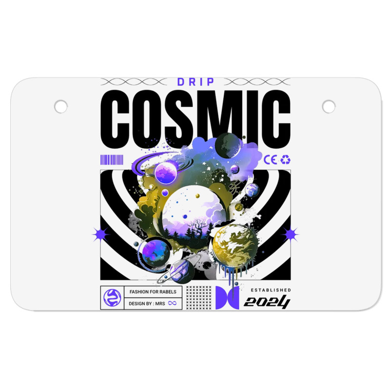 Cosmic Drip Atv License Plate | Artistshot