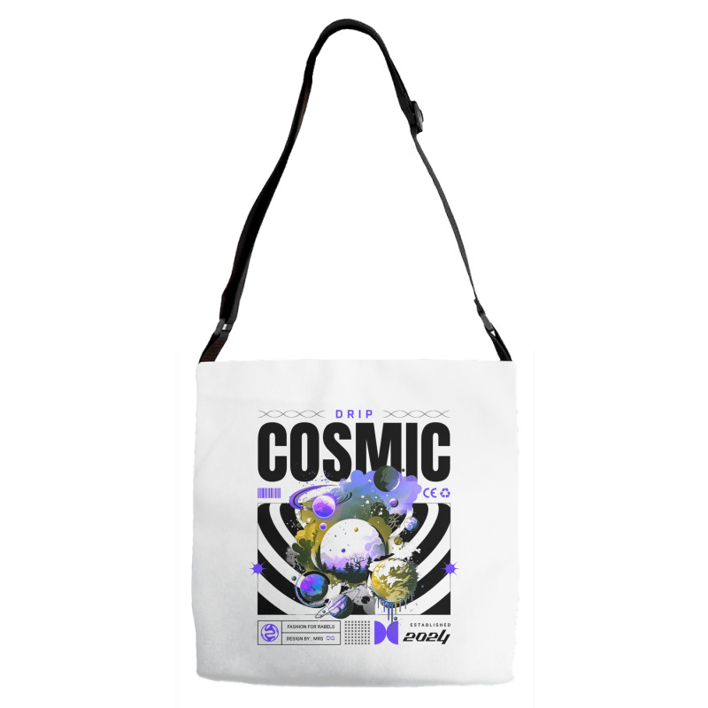 Cosmic Drip Adjustable Strap Totes | Artistshot