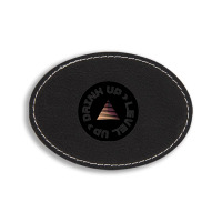 Drink Up Level Up Drink Coasters Oval Leatherette Patch | Artistshot