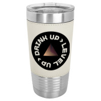 Drink Up Level Up Drink Coasters Leatherette Tumbler | Artistshot