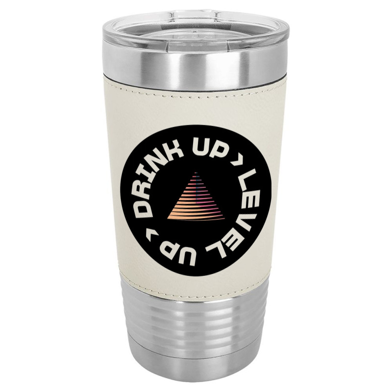 Drink Up Level Up Drink Coasters Leatherette Tumbler | Artistshot