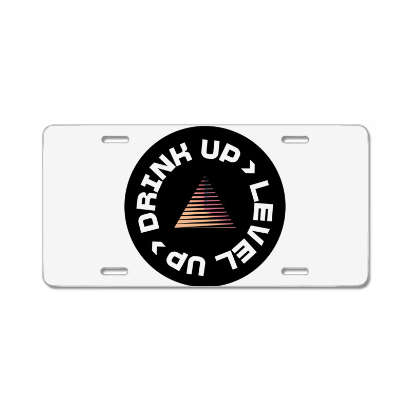 Drink Up Level Up Drink Coasters License Plate | Artistshot