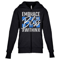 Embrace The Bliss Within Youth Zipper Hoodie | Artistshot