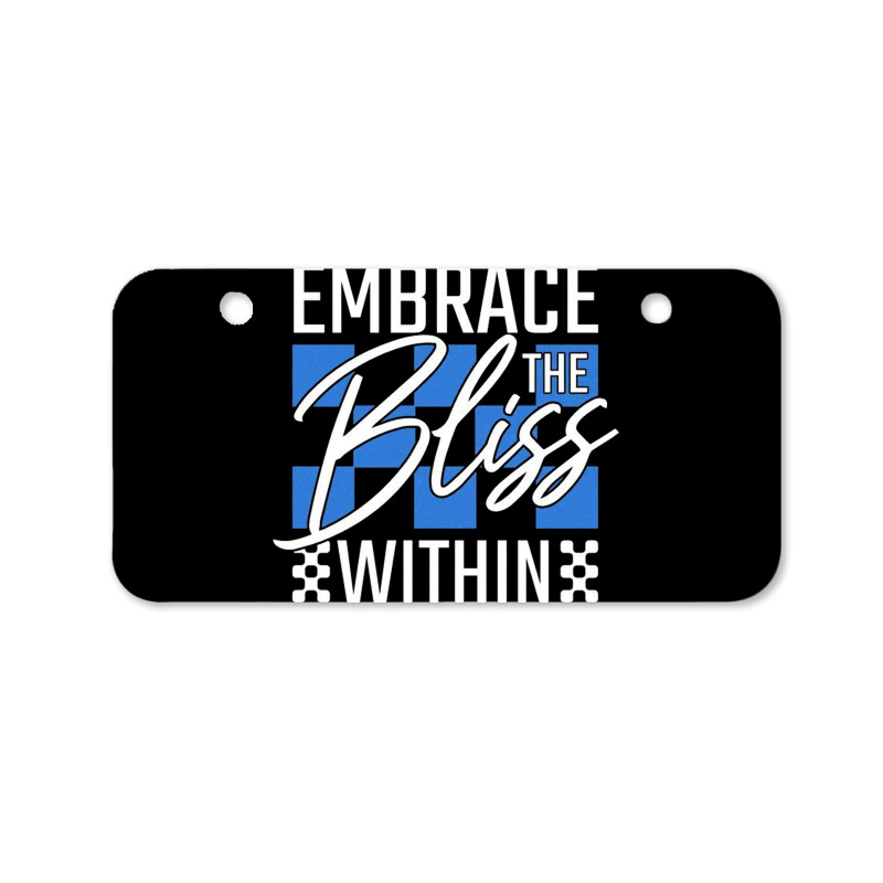 Embrace The Bliss Within Bicycle License Plate | Artistshot