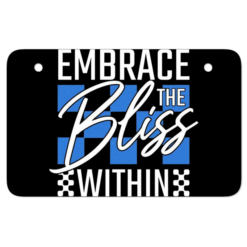 Embrace The Bliss Within Atv License Plate | Artistshot