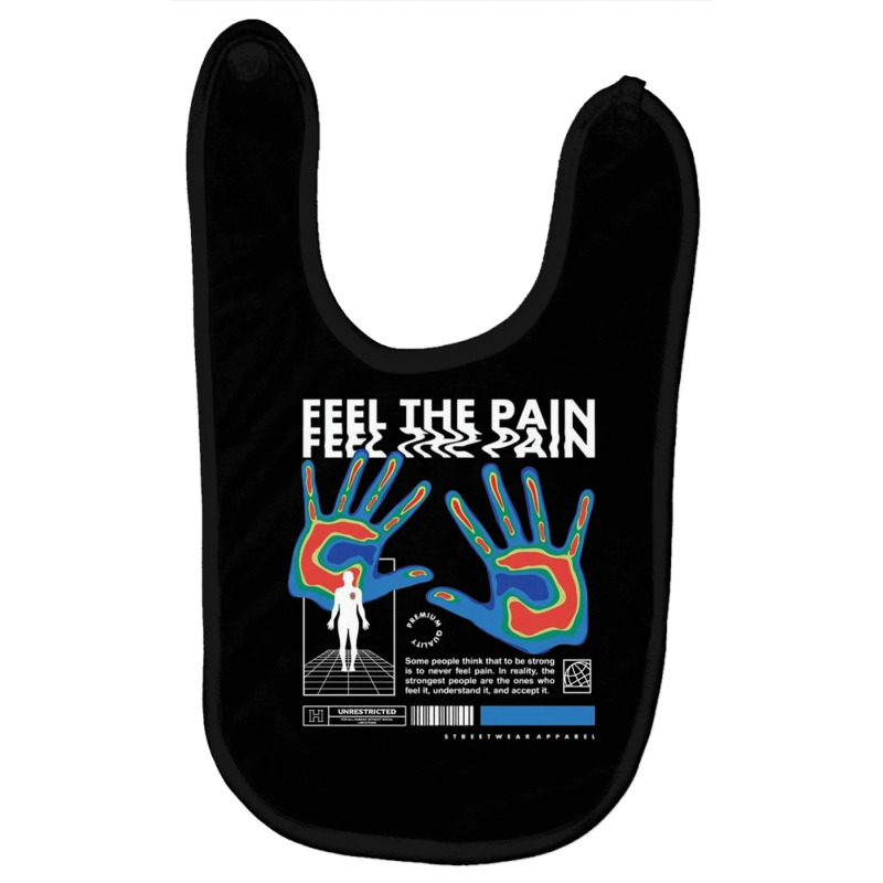 Feel The Pain Baby Bibs | Artistshot