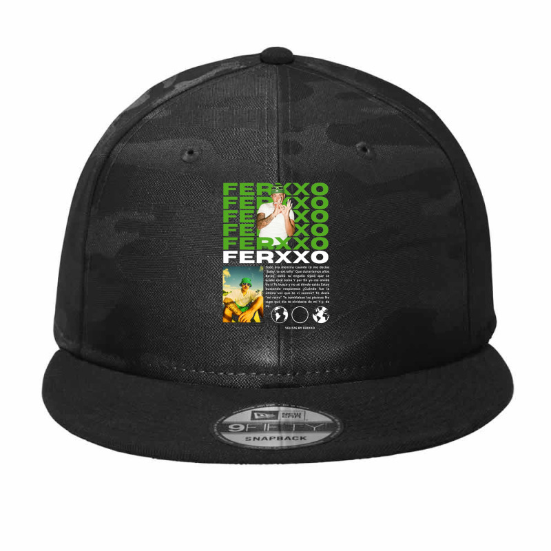 Feid Ferxxo Camo Snapback | Artistshot