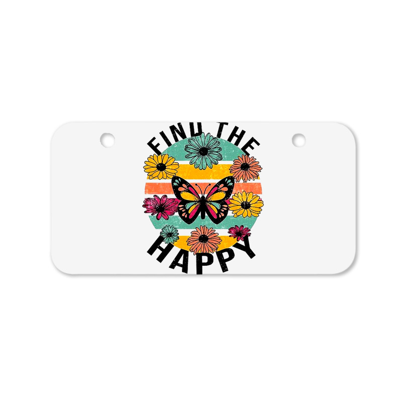 Find The Happy Bicycle License Plate | Artistshot